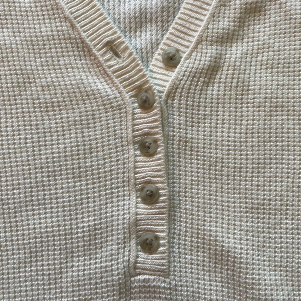Madewell Alpaca Wool Blend Loose Fit Oversized Sweater Buttons Size XS - Picture 2 of 10